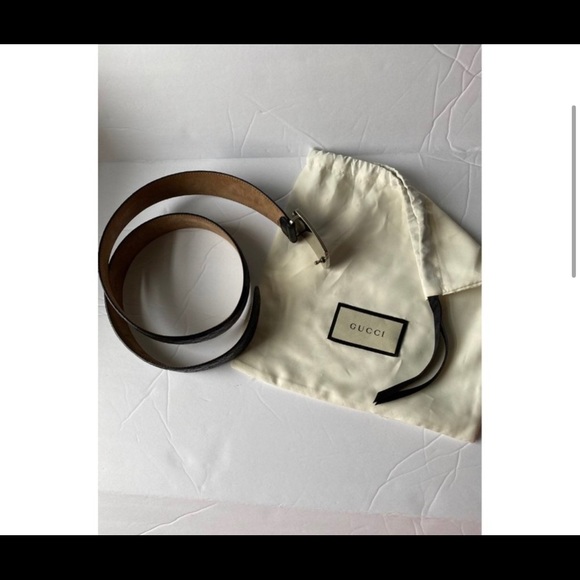 Gucci Mircrossima Belt With Dog Tag Authentic / Genuine size 85/34 - Picture 6 of 8